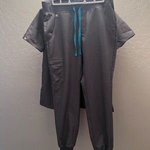 Figs scrubs- grey size small